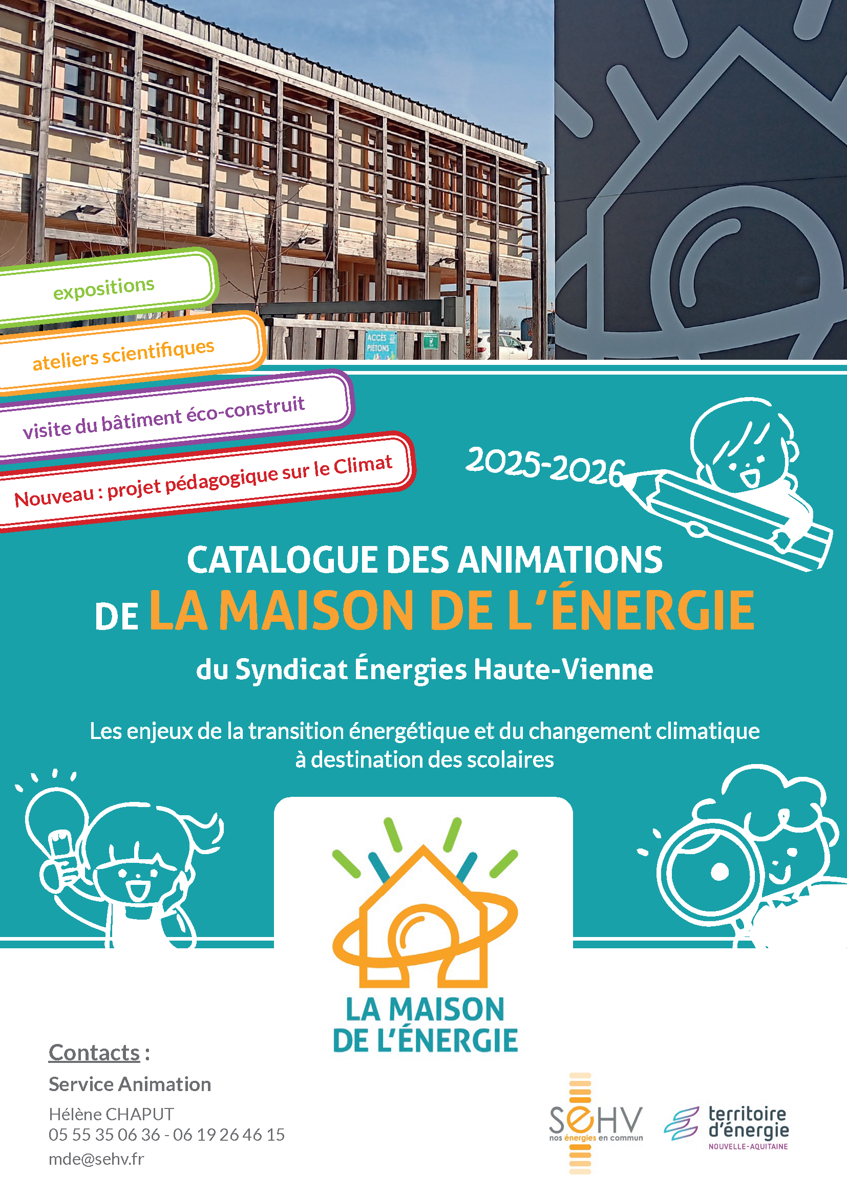 Catalogue des animations LA MAISON DE L'ÉNERGIE Page de garde