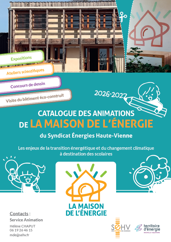 Catalogue des animations de La Maison de l'Énergie 2026-2027